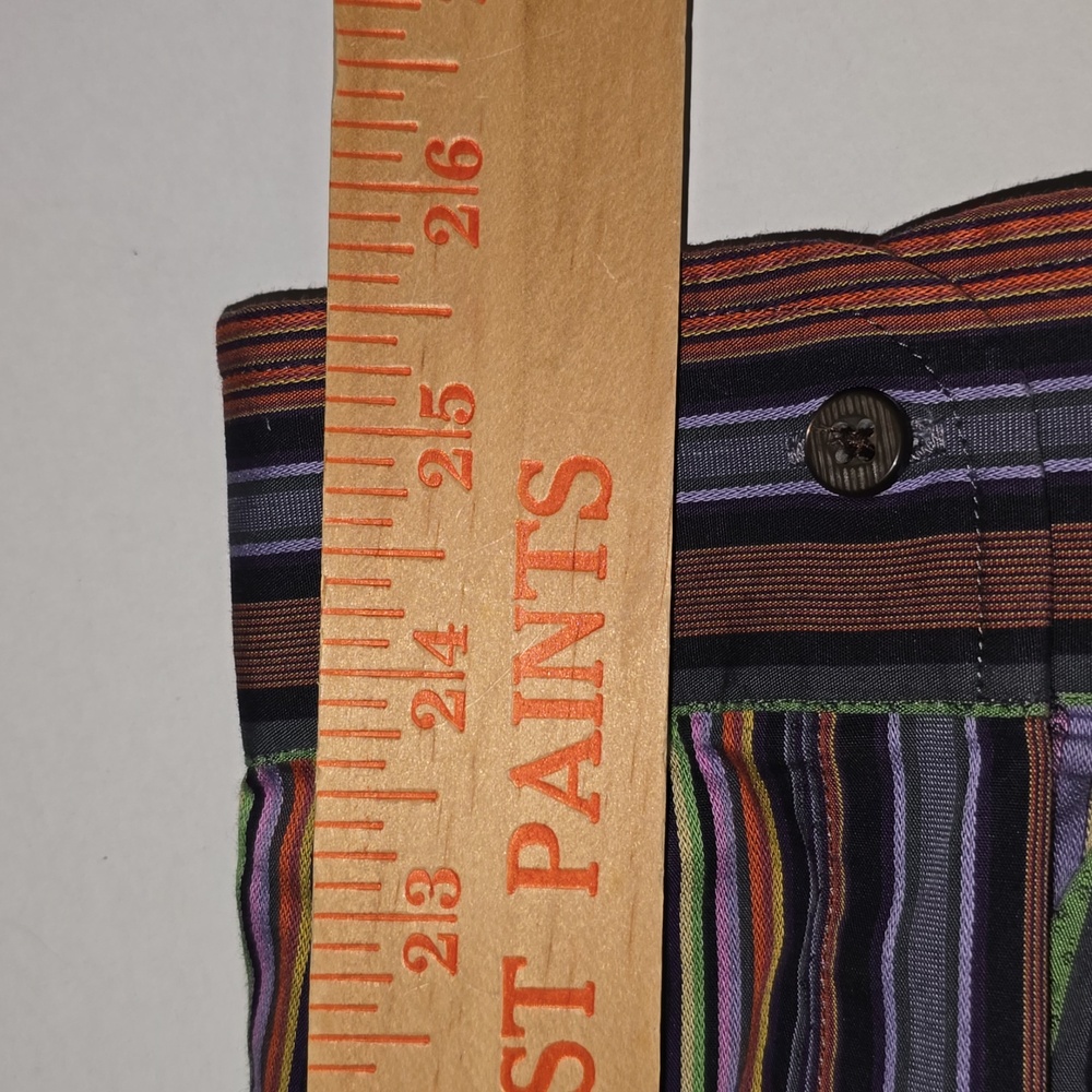 Robert Graham Multicolored Striped Button Down Men’s Shirt Size XL - Picture 12 of 12